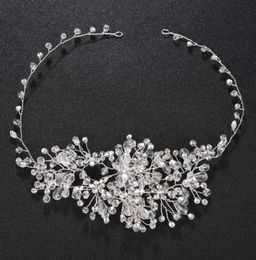 Fashion Handmade Full Austrian Crystal Headbands Wedding Hairpieces Princess Tiaras and Crowns Women Hair Jewellery Vine JCG0119655228