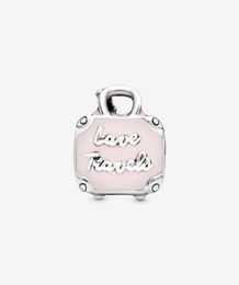 Genuine 925 Sterling Silver Lovely Travel Bag Charms Fit Original European Charm Bracelet Fashion Women Wedding Engagement Jewelry Accessories4967874