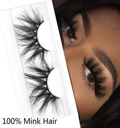 3D Mink Eyelashes 100 Real Mink Lashes 25mm Long Dramatic Thick False Lash Handmade Crisscross Eyelash Extensions Beauty Makeup 15776380