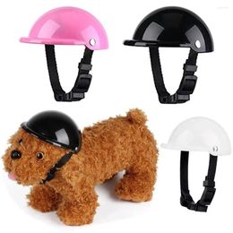 Dog Apparel Adjustable Safety Pet Cap ABS Helmets Fashion Protect Ridding For Motorcycles Bike Sun Rain Protection