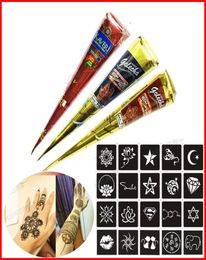 Natural Indian Henna Tattoo Art Paste Temporary Tattoo Wedding Dress Makeup Tools DIY Temporary Drawing Body Art6181203