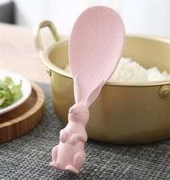 wheat straw plastic rice spoon cute little rabbit nonstick rice threedimensional rice shovel250t8685526