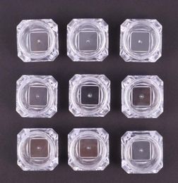 20 Pcs 5g Refillable Empty DIY Cosmetic Pot Jars Diamond Shape Loose Bottle for Cosmetic Glitter Eye Shadow9773202