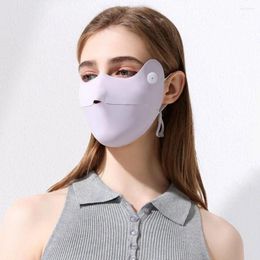 Scarves Anti-UV Sun Protection Cycling Silk Face Mask Unisex Adjustable Breathable Bandana Hunting Running Sport Scarf