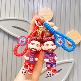 Football Star Keychain Doll Pendant Cartoon Doll Pendant Creative Car Bag Doll Keychain