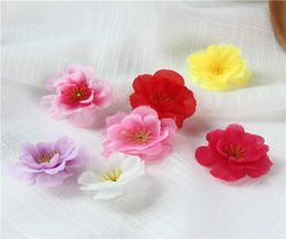 200pcs 6Colors Artificial wintersweet plum blossom Flower Decorative Silk Flower Head For Home Decoration Wedding Supplies9422803