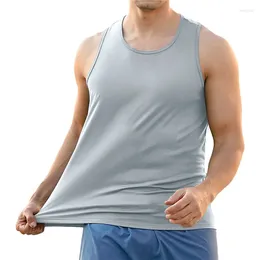 Men's Tank Tops 2024 Workout Bodybuilding Vest Fitness Sleeveless T Shirt Men Gym Exercise Beach Sportswear Muscle Vests Plus Size
