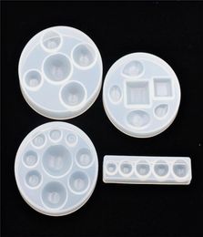 Mixed shape Silicone Mould half ball Oblate Cabochon pendant Resin Silicone Mould handmade tool epoxy resin casting Moulds resin gem1405925