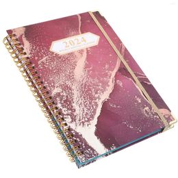 Decorative Coil Notepad Office Supply Students Agenda Journal Daily Plan Notebook Planner Paper Accessory 2024/24