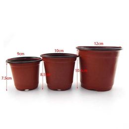 Planters Pots 20pcs/50pcs garden planter Nursery Plant grow pots cup For Flower Plastic Pot Gardening tools Home Tray Box Grow Pots wholesale