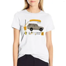 Women's Polos Overlanding Gear T-shirt Cute Tops Female Oversized Workout Shirts For Women