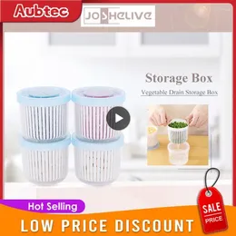 Storage Bottles Double-Layer Drain Basket Ginger Garlic Refrigerator Food Crisper Organizer Draining Strainers Container
