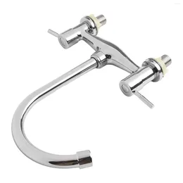 Bathroom Sink Faucets 1pc Kitchen Faucet Brass Rotary Double Handle And Cold Water Mixer Tap Washbasin