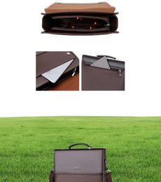 Briefcases Male Handbags Pu Leather Men039s Tote Briefcase Business Shoulder Bag for Men Brand Laptop Bags Man Organiser Docume5963686