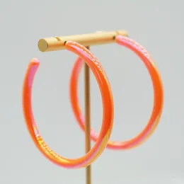 Hoop Earrings Wholesale 58mm Round Acrylic AB Colour C-Shaped Unisex Simple Style European And American Jewellery For Parties Gifts