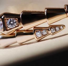 2024 Luxury quality Classic Diamonds bangle style snake bracelet with diamond opened Designer Jewellery Bijoux For Lady Famous Wedding Party have Box PS4898 q7
