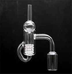 Quartz Diamond Loop Banger Nail Oil Knot Recycler Quartz Banger Nail Carb Cap Dabber Insert Bowl 10mm 14mm 18mm Male Female9682733