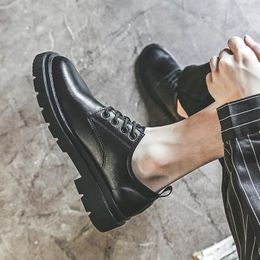 Casual Shoes Men's Spring And Autumn Korean Version Of The Fashion Trend Britain Everything Large Size Leather