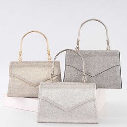 Evening Bag Socialite Rhinestone Dinner Bag Fashionable and Versatile Handbag High-end Sparkling Diamond Girl Makeup Bag