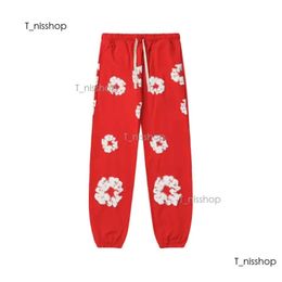 Denim Hoodie Tears Designer Tracksuit Flower Full Print Oversized Streetwear Denim Trousers Hoodie Sweatpants Suit Tracksuit Men Womens Casual Wear Sweatsuit 954