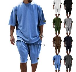 designer tracksuit mens tracksuits stones shirts shorts two-piece High Street Set shorts suits streetwear sweatshirts sports suit men shorts