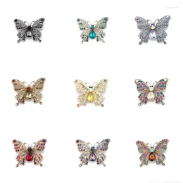 Brooches PD BROOCH Style Butterfly Zircon Full Rhinestone High-grade Colours Wholesale Pin Jewellery Cute