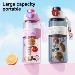 Water Bottles Leak Proof Cup 850ml Bottle With Straw For Gym Fitness Outdoor Bpa Free Sports 2-in-1 Lid Men