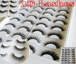 16 pairs of lashes book 3D Faux mink lashes 3D lashes book faux mink eyelashes 16 Pair Eyelash Book Packaging Private Label Custom9254942