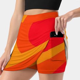 Skirts Rebirth Of The 70S Women's Skirt With Hide Pocket Tennis Golf Badminton Running Graphic Pattern