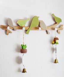 Wooden clothes hanger hooks Coat hangers wooden hangers birds wall hanger hooks wall decoration craft gifts 189 x 511 inch8066035