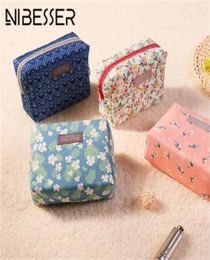 Sweet Floral Cosmetic Bag Travel Organizer Portable Beauty Pouch Toiletry Kit Mini Purse Makeup Pouch Make Up Wash Bag5411770