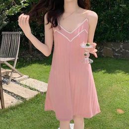 Women's Sleepwear Slip Nightdress Female Summer. Pure Cotton Sense Of Advanced Summer Thin Libido Sleeveless Pyjamas Loungewear