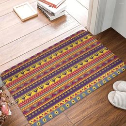 Carpets MORROCAN ART Non-slip Doormat African Ethnic Abstract Pattern Yellow Bath Kitchen Mat Welcome Carpet Decor