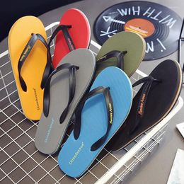 Slippers TAFN Flip Flops Trendy Men's Outdoor Anti Slip Soft Soles Personalized Sandals Fashionable Beach