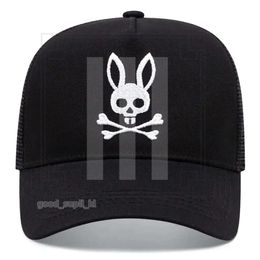 Ball Designer Caps Bad Bunny Embroidery Men Women Trucker High Quality Hat Fashion Baseball Caps Shade Mesh Black and White Beanie 863