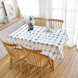 Table Cloth Home Decorative Plaid Tablecloth Party Supplies Waterproof Rectangular Square Garden Cover