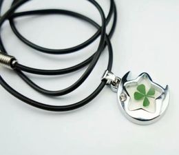 Newsreal four leaf clover with moon star shape nice pendant 5 pcs YQTDMY8415686