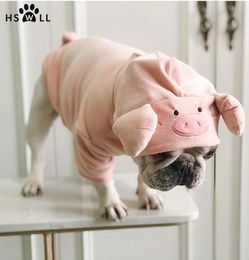 HSWLL Spring and Autumn Pig Sweater Years Creative Pet Clothes Cat Small Dog French Bulldog Y2003309035703