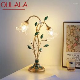 Table Lamps OULALA Contemporary Lamp French Pastoral LED Creative Flower Living Room Bedroom And Study Home Decoration Desk