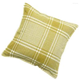 Pillow Plaid Decorative Throw Cover Linen Woven Pillowcase Home Decor Decorations For Couch Sofa Decoration