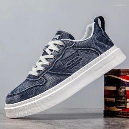 Casual Shoes 2024 Men Vulcanized Fashion British Style Canvas Trend Comfortable Sneakers Lightweight Walking