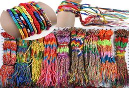 Charm Bracelets 50Pcs Jewellery Lot Braid Strands Friendship Cords Handmade Red String Bracelet For Protection Lucky Amulet Wristban5882920