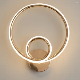 Wall Lamp Modern Nordic LED Home Interior Ring Light Minimalist Style Corridor Aisle Porch Indoor