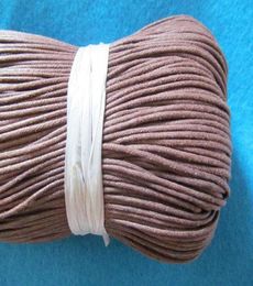 15mm BrownBlack Waxed Cotton Cord Rope Stringfor Necklace and BraceletJewelry Making DIY Cord8944439