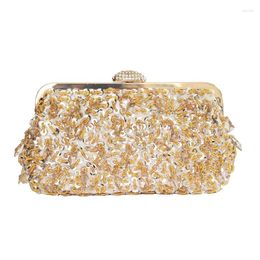 Evening Bags Women Beads Sequined Gold Black Bling Sequins Elegant Ladies Clutches Hobos Bag Makeup Lipstick Purse And Handbags