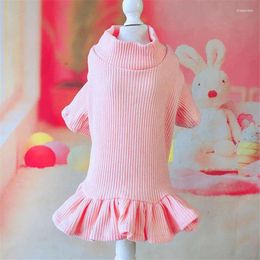 Dog Apparel GLORIOUS KEK Dresses For Small Dogs Summer Breathable Candy Color Skirt Knitted Pet Sweatshirt Female Chihuahua