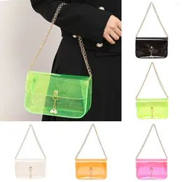 Evening Bags Women Shoulder Bag Fashionable Pearl Pendant Transparent Buckle Lightweight And Versatile Messenger For Men