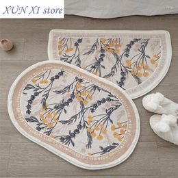 Carpets Ins Fluffy Oval Carpet Bedroom Decor Area Rug Floor Mat Living Room Entrance Doormat Toilet Non-slip Footpad Bathroom Tapis