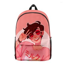 Backpack Harajuku Funny Georgenotfound Pupil Bookbag Notebook Backpacks 3D Print Oxford Waterproof Boys/Girls Travel