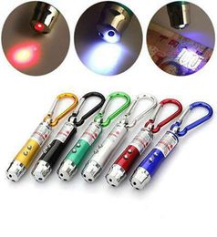 3 in 1 Multifunction Mini Laser Light Pointer UV LED Torch Flashlight Keychain Pen Torch Key Chain Flashlights ZZA9949708029